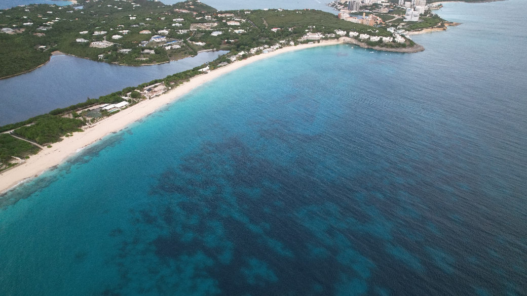 The longest beach of Saint-Martin